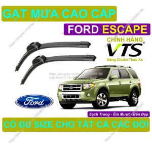 Gạt Mưa Silicon Kính Lái Ford Escape Cặp Gạt M.ưa Kính Lái Ford Escape Có Đủ S.ize Cho Các Đời Xe Ford Escape