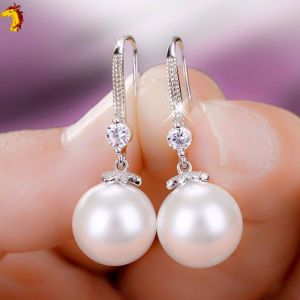 [HCM]Bông Tai Bạc S925 Ngọc Trai Đính Đá Zircon Phong Cách Hàn BTMOCNGOCTRAI10
