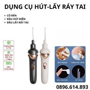 Máy lấy ráy tai lấy ráy tai cho bé máy hút ráy tai có đèn đầu silicon êm không gây xước tai.An toàn cho bé TẶNG CÁP SẠC - MẪU MỚI NHẤT