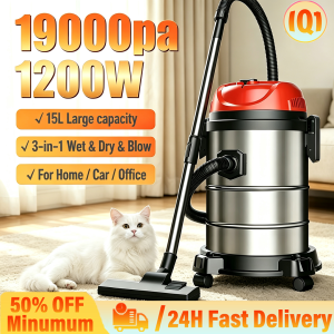19000Pa Super Suction Wet Dry Vacuum Cleaner1200W Heavy Duty Household All‑in‑One Portable Vacuum Cleaner For Home Car Office | Ship Out On The Same Day