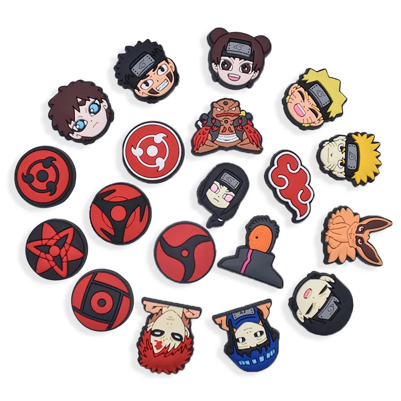 Japanese Anime Naruto jbz for Crocs Accessories Charms Itachi