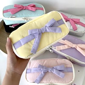 High Capacity Pencil Case Zippered Pen Pouches Multipurpose Pencil Organiser Travel Cosmetic Bag For Student Women