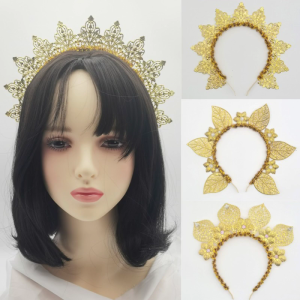 มงกุฎของจักรพรรดิดวงอาทิตย์สร้อยข้อมือเครื่องประดับผมสำหรับผู้ใหญ่และเด็ก