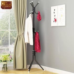 Rak Gantung Tas 9 Hook Stand Hanger Rak Berdiri Hanger Tempat Topi Gantungan Berdiri