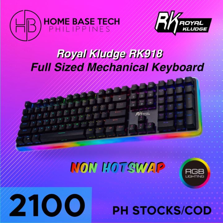 Royal Kludge RK918 Single Mode RGB Mechanical Keyboard Non Hotswap COD ...