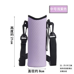 Insulated Water Bottle Bag 1000ml Thermal Portable Holder with Adjustable Strap Pocket Carrier for Outdoor