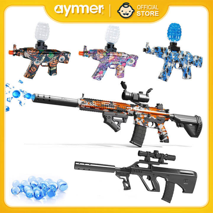 【AYNMER】Gel Blaster Electric Gel Splatter Ball Gun Toy AK AUG M416 for ...