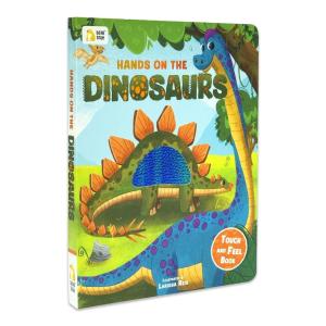BEAR TALE Kids Touch and Feel Book Dinosaur Sensory Learning Educational Picture Book for Toddlers