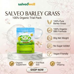 SBG Salveo Barley Grass Powder Original Trial Pack 80 grams - BOOST your Health and Immunity Effectively FDA Approved