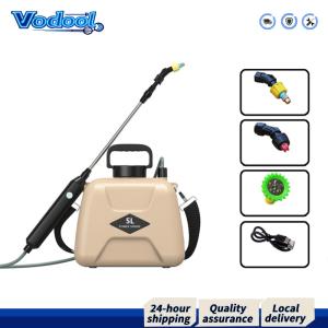 Electric Garden Sprayer 5L Rechargeable with Telescopic Handle and 2 Spray Modes for Lawn Garden and Cleaning Applications