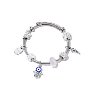 Bracelet Unique Design Concept Ladies Bracelet Handmade Devils Eye Exquisite Inlay Process Blue