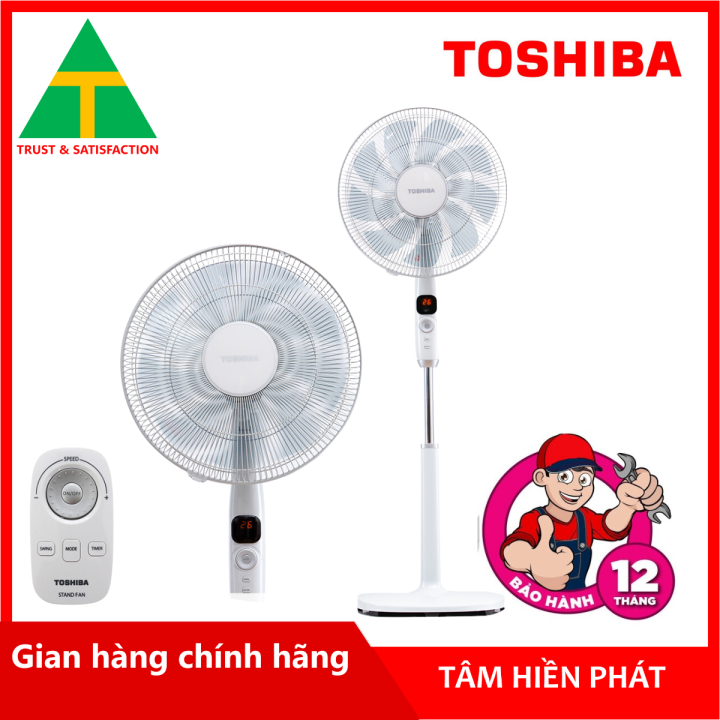 Quạt đứng Toshiba DC Inverter F-LSD10 - Tiết kiệm điện | Làm mát nhanh chóng và êm ái - Hàng chính hãng - BH 12 tháng