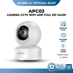 ACOME APC01 Smart Camera CCTV WiFi Indoor Camera Audio FULL HD 1296P 3MP Kamera No Blind Spot 2 Arah Auto Deteksi Gerak Audio 2 Arah Support Onvif 2304*1296P/3M
