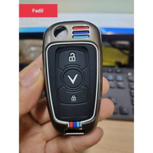 Ốp Khóa Xe Vinfast VF5 - Fadil - Lux A - Lux SA Chất Liệu Hợp Kim Cao Cấp Phản Quang - Ốp Bảo Vệ Chìa Khóa