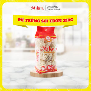 Mì Trứng Mikiri Sợi Tròn Sợi Dẹt 320gr - Không Phẩm Màu Sợi Dẻo Dai Ngon Tự Nhiên