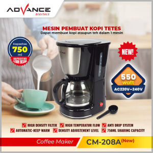 ADVANCE Coffee Maker Mesin Kopi Otomatis Mesin Kopi Listrik CM-208A