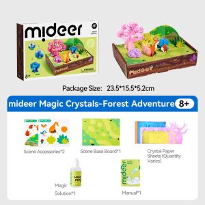 Đồ Chơi Sáng Tạo Mideer Magic Snow Garden - Khu Vườn Tinh Thể Tuyết Ma Thuật Biến Hình Kỳ Diệu Cho Bé 8+