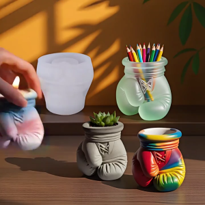 Creative Cup Shaped Flowerpot Silicone Mold For DIY Container Making Resin Crafts And Succulent Planters