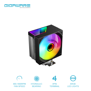 Jungle Leopard KF400 ARGB CPU Cooler 120mm PC Fan Infinity Mirror ARGB Top Cover For Intel LGA1155 LGA1200 LGA1700 LGA1366 LGA2011