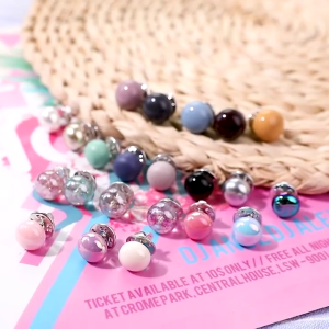 เข็มกลัดเสื้อกระดุมไม่มีกระดุม10ชิ้น/เซ็ตสำหรับผู้หญิงเสื้อเบลาส์ไข่มุกเทียมแฟชั่นเครื่องประดับเสื้อผ้า