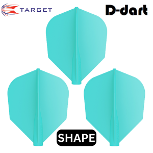 TARGET 8 FLIGHT DARTS FLIGHT - 7 COLORS NO6 SHAPE DART FLIGHTS 3PCS/PACK