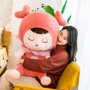 Gấu Bông Em Bé Búp Bê Người Cá - Thú Nhồi Bông Búp Bê Mũ Cá Ngủ Cute Size 40cm Cao Cấp HADA
