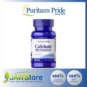 Puritans Pride Calcium Carbonate 600 mg + Vitamin D 250 IU 600 mg / 60 Caplets / Item #4230