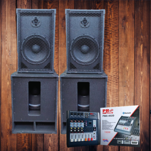 ชุดเครื่องเสียงคาราโอเกะ 2*2 ซับขนาด15นิ้วกลางแหลม12นิ้ว พร้อมใช้งานขายดีทั่วไทย