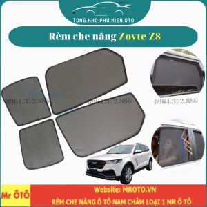 Rèm Che Nắng Xe Zoyte Z8- Hàng Loại 1 vải dày chống nắng tốt dễ lắp đặt vừa khít - Đế nhựa/ Có hít nam châm