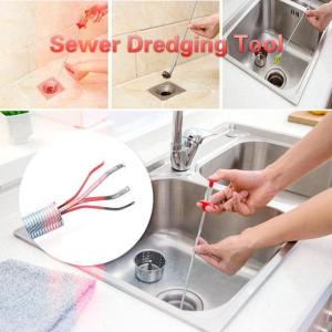 💥🎁Buy one get one gift🎁💥Metal Wire Drain Cleaner Sticks Clog Remover Cleaning Tools 23.6 Inch Spring Pipe Dredging Tools Household for Kitchen Sink