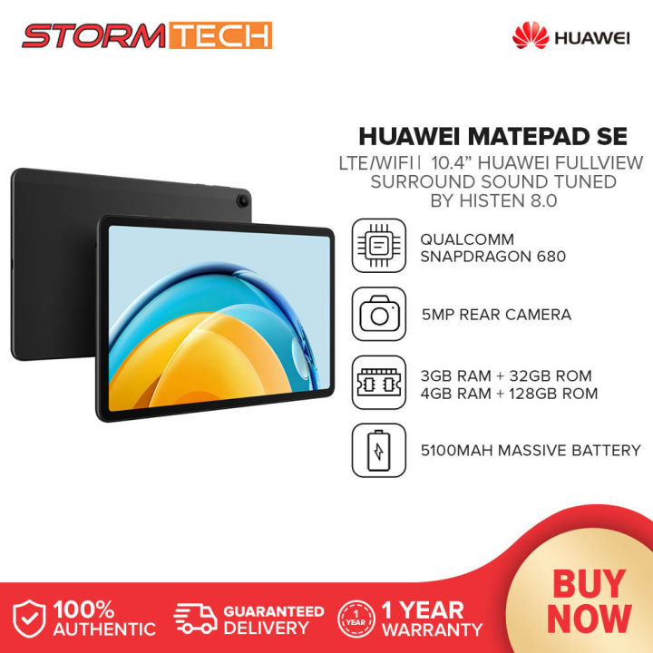 HUAWEI MatePad SE LTE/WiFi Tablet | 3GB+32GB / 4GB+128GB | 10.4” FHD+ ...