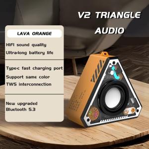 🎶ลำโพงบลูทูธ🎶ลำโพงขนาดเล็ก V2 ลำโพงบลูทูธไร้สาย เบสแน่น พกพาง่ายจับคู่ลำโพง ซับวูฟเฟอร์ไร้สาย Bluetooth Speaker