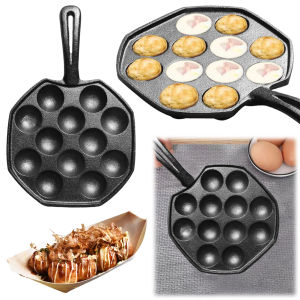 【winnereco】 12 Holes Home Cooking Baking Forms Tray Non Stick Cooking Grill Baking Pan Octopus Ball Baking Tray Kitchen Gadgets