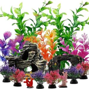 Aquarium Landscape Grass Plastic Aquariums Decorations Art Crafts Terrarium Habitat Ornaments Cave Rock