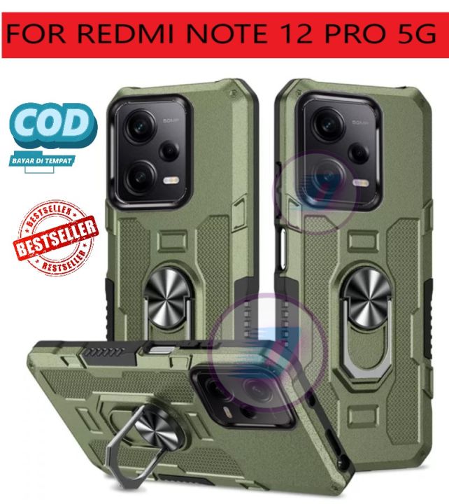 Xiaomi%20Redmi%20Note%2012%20Pro%205G%20Casing%20Hard%20Case%20Ring%20Armor%20Robot%20Case%20Kickstand%20Hybrid/Hit%20Ring%20Case%20Holder%20Premium%20-%20Image%203