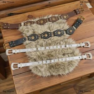 [COD] Big House PUNK เข็มขัดขนสัตว์ PU สไตล์วินเทจ เข็มขัด Y2K ขนสัตว์เทียมแถบคาดเอวโลหะผ้ากำมะหยี่ขนยาวกางเกงยีนส์เข็มขัดรัดเอว