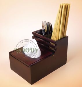 Hộp Đa Năng Bằng Gỗ Tần Bì Nhập Khẩu Cao Cấp Đựng Đũa Muỗng Giấy ăn Gia Vị Cho Quán Ăn Nhà Hàng- WOODY
