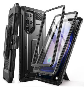 SUPCASE UB Pro For Samsung Galaxy S24 Ultra Case 2024 Full Body Dual Layer Rugged Belt Clip Case with Built in Screen Protector