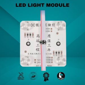 Slim LED Module 24V 4W 4000K Neutral White 68x68x1.4mm for Cabinet and Advertising Light Box