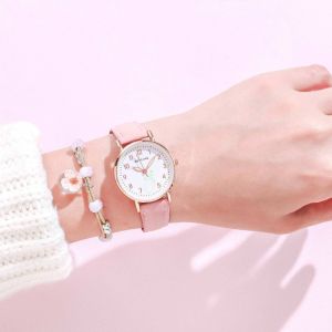 Classic Luminous Night Glowing Wrist Watches Women Watches Casual Leather Strap Quartz Watch Clock Watch for Girls