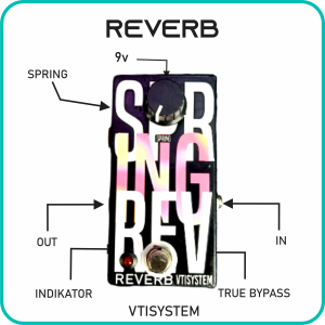 Reverb efek gitar echo VTISYSTEM