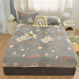 Bộ Ga Nỉ Nhung Sữa Kèm 2 Vỏ Gối Siêu Mềm Mịn Sang Trọng Nhập Khẩu Cao CấpĐủ Kích Thước