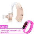 【Gratis Jam LED】Alat Bantu Dengar Telinga Original Murah Alat Pendengar Telinga Tuli Pendengaran Terbaik Hearing Aid Cyber Sonic Alat Bantu Dengar Hearing Aid. 