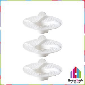 HB 3 Pcs/pack Hair Catcher Anti-clog Bathroom Drain Filter Bathroom Swirl Floor Drain