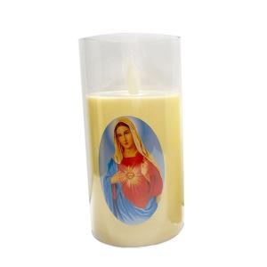 Christ đèn tealight không lửa điện tử LED cầu nguyện ánh sáng tôn giáo quà tặng cho Nhà thờ trang trí Halloween