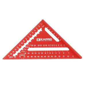 Kapro 7/12inch Triangle Ruler Thickened Aluminum Alloy Swanson Speed Square Metric Joiner Angle Marking Gauge for Woodworking 24H Shipping