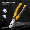 1202 PCS Wire Cage Clips and Pliers Rabbit Chicken Wire Cage Clips J Clips for Wire Cages Hog Ring Pliers Wire Cage Buckle Clips Animal Cage Snap-ring Pliers for Bird Quail Rabbit Chicken Hog Cages. 