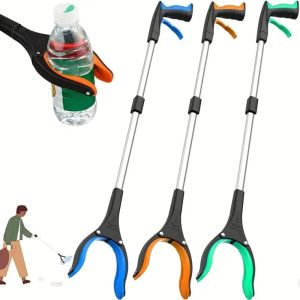 KNQ12 Lightweight Foldable Litter Picker Easy To Hold Collapsible Garbage Grabber Tongs with Long Handled Trash Pick Up Stick Garden