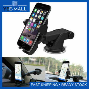 Long Neck One-touch Car Mount Adjustable 360 degree Rotation Phone Holder Suction Cup Smartphone Windshield Dashboard