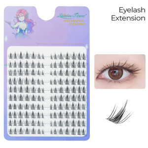 Fake Eyelash Extension Bulu Mata Palsu Korean Look Warna Hitam Natural Tampilan Lentik Cantik